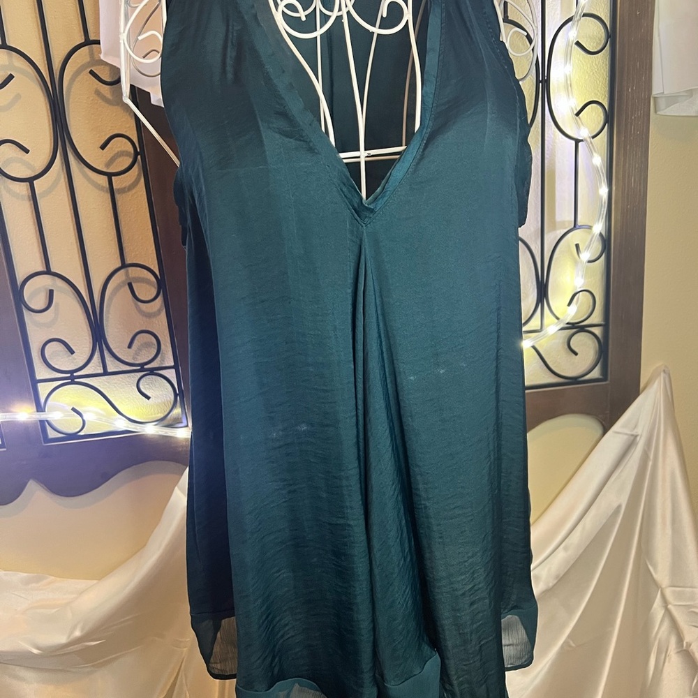 Simply Vera Vera Wang Teal Blouse